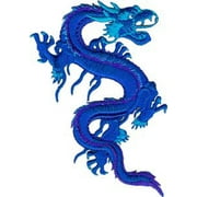 Patch - Animals - Royal Blue Dragon Iron On Gifts New Licensed p-3507