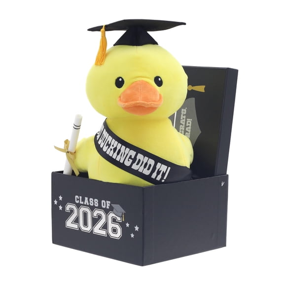 Class of 2026 Graduation Duck Plush in Gift Box by Way to Celebrate