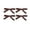 Brown, variant on 3.25 Inch Satin Ribbon Hair Bows with Alligator Clips, Set of 4