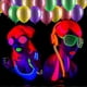 thumbnail image 2 of 100 Pieces Neon Party Balloons Neon Fluorescent Balloons Neon Balloons Blacklight Party Balloons, 12 Inch, 5 Colors Reactive Latex Balloons, 2 of 3