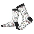 thumbnail image 2 of Pofeuu Cute French Bulldog Print Crew Socks, Adult Running Hiking Socks for Youth and Adult, 2 of 7