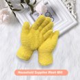 thumbnail image 2 of 1 Paire de Gants de Lavage Réutilisables Multifonctionnels pour Voiture Jaune, 2 of 6