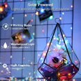 thumbnail image 2 of Luces solares de cadena YUANXCMXG paquete de 2 12 m 100 luces LED navideñas exteriores 8 modos resistente al agua, 2 of 5