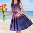 thumbnail image 1 of LOVZFMLL Robe Imprimée Mignonne pour Enfants Camisole Extensible Robe Sans Manches Robe Trapèze, 1 of 4