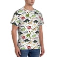 thumbnail image 2 of Qekee Dinosaur Classic Fit T-Shirt Men's Shirt Men's Tight Short Sleeves for Exercise, Running, Mountaineering - Dinosaur, 2 of 9
