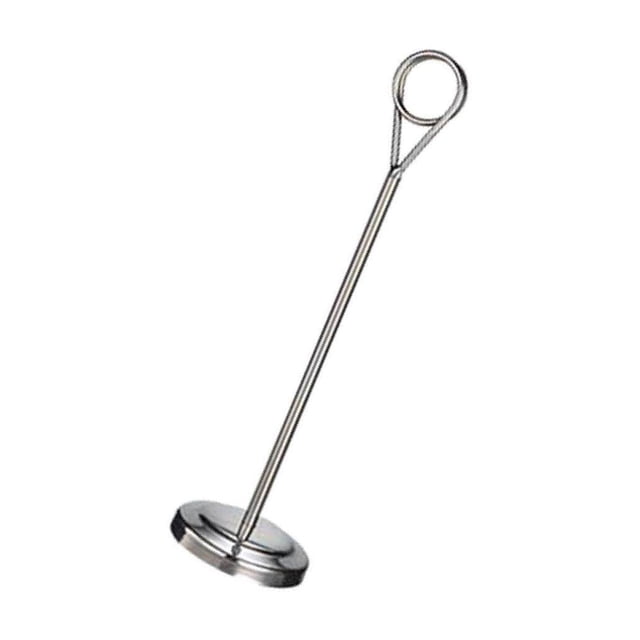 Support Photo Porte-Signe Porte-Numéro de Table en Acier Inoxydable pour Hôtel, restaurants, Cafés, Hôtel Argenté 25cm
