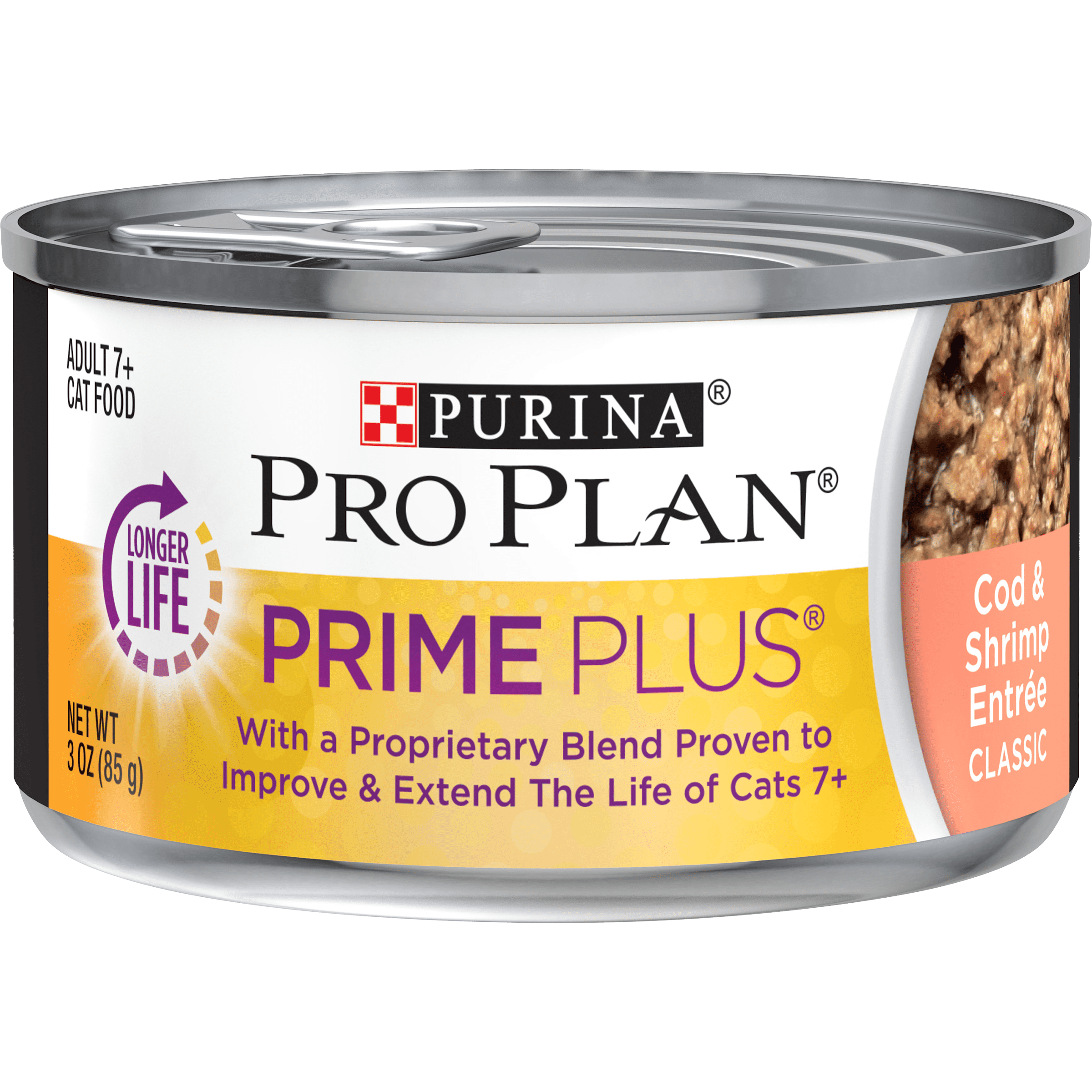 (24 Pack) Purina Pro Plan Grain Free Senior Pate Wet Cat Food, PRIME