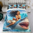 thumbnail image 4 of Moana Themed Bed Sheet Set Three Piece Set 53x79 Inches Comfortable And Skin Friendly Unique Design Creating A Star Studded Night, 4 of 6
