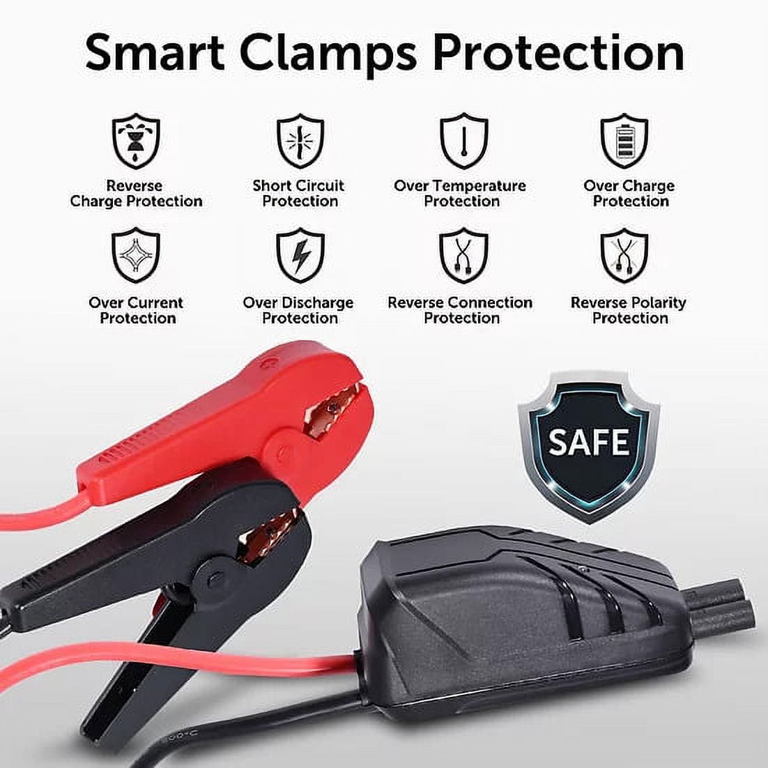 Alpha Digital 800A Portable Car Jump Starter 10,000mAh 6.0L Gas/3.0L Diesel