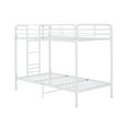 thumbnail image 4 of Your Zone Kids Modern Metal Twin over Twin Bunk Bed with Guardrails, White, 4 of 9