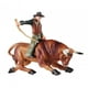 thumbnail image 5 of Figura de vaquero con toro Figura de vaca de granja Simulación realista Modelo de granja para Ataque de vaca naranja, 5 of 9