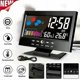 thumbnail image 2 of Digital weather alarm clock, voice control backlight, temperature and humidity calendar display, glass material, time and weather forecast, table cloc, 2 of 4