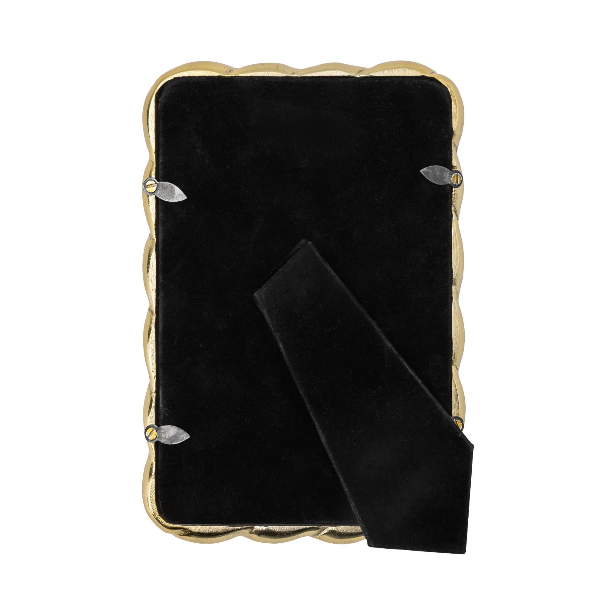 Better Homes & Gardens 4x6 Picture Frame – Gold Rope Metal Tabletop Photo Frame