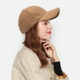 thumbnail image 7 of Minzimin Women's Winter Baseball Cap Adjustable Solid Color Lamb Wool Warm Baseball Cap Unisex Unconstructed Plain Cap, 7 of 7