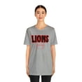 thumbnail image 3 of Unisex Jersey Short Sleeve Tee Lions Football Red Tshirt, 3 of 12