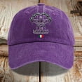 thumbnail image 3 of Women's Vintage Washed Denim Printed Baseball Cap The Hat, 3 of 3