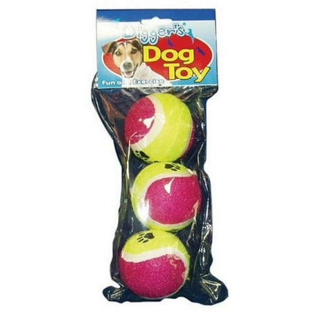UPC: 0072929005831 | Boss Pet Digger s Multicolored Rubber Pet Tennis Balls Large 3 pk