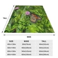 thumbnail image 3 of Salouo Butterflies and Floral Print Bed Blankets, Flannel Blanket Comfortable Air Conditioning Blanket Lightweight Blanket for Sofa Bed Travel & Couch-50"x40", 3 of 7