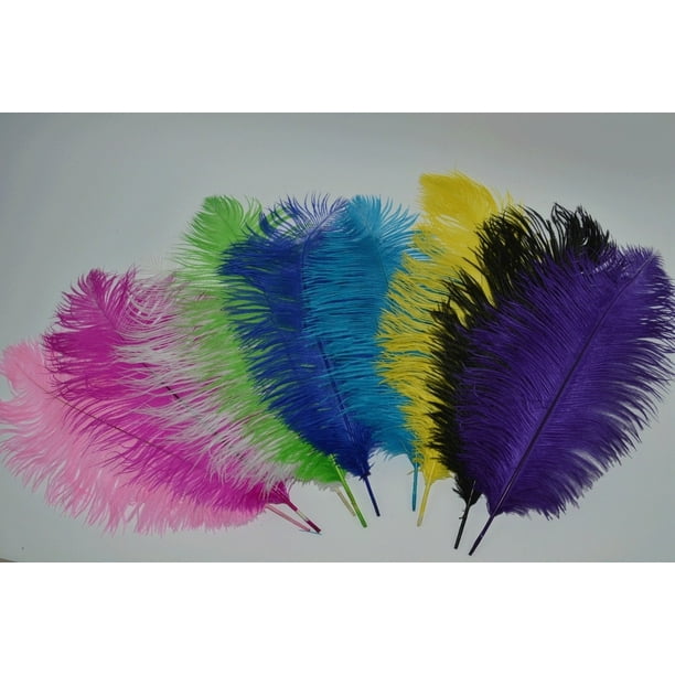 10 High Quality Big Ostrich Feather 10 12 Inches 25 30 Cm Fluffy
