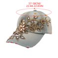 thumbnail image 3 of Vintage Washed Denim Baseball Cap Adjustable Casual Dad Hat, 3 of 6