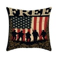 thumbnail image 2 of Xihbxyly Funda de Cojín con La Bandera Estadounidense, Diseño Decorativo con Estampado a Doble Cara, Elegante Diseño con Cremallera Oculta, Poliéster Suave y Cómodo, Ideal para Usar En El Sofá Cama,, 2 of 6