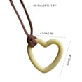 thumbnail image 4 of LICEWO Cute Hollow Heart Pendant Collar Necklace Colorful Rope Choker Fashion Y2K Summer Jewelry Simple Clavicle Chain, 4 of 14