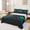 Blue Green Black, variant on Manfei Neon Green Stripe Full Size Sheets 4-Piece, Modern Gradient Bed Sheets, Contemporary Geometric Sheet Sets, Lightweight Room Decor