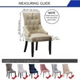 thumbnail image 4 of SHILIU-Wingback Dining Chair Covers, Reusable Accent Chair Covers Slipcover with Arms, Remove Washable Dining Chair Protector Covers for Dining Room (Set of 1, Dark Grey), 4 of 4