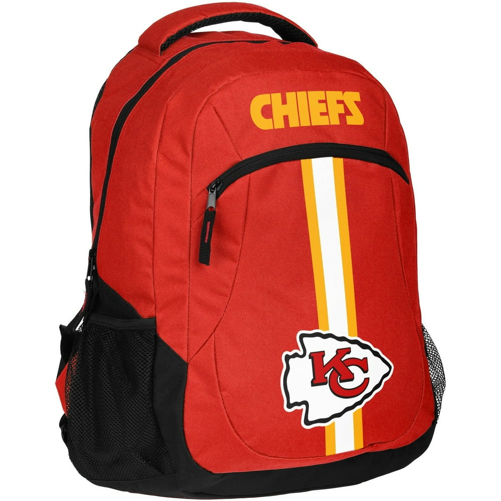 Forever Collectibles NFL Kansas City Chiefs Action Stripe Logo Backpack