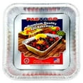 Red Holiday Christmas Square Cake Aluminum Pan w/Clear Dome Lid