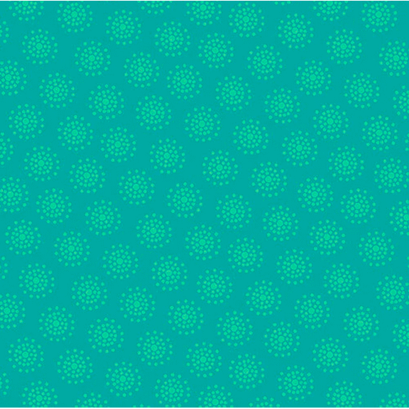 Studio e Owl's Woodland Adventure 5082-66 Tonal Dotted Dots Teal Cotton Fabric By Yard