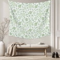 thumbnail image 5 of Green Flowers Tapestry for Bedroom Wall Hanging Tapestry, Pastoral Farmhouse Botanical Floral Ceiling Backdrop Tapestries Poster Blanket Wall Decor for Teens Room Living Room Dorm 51" x 59", 5 of 8