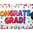 thumbnail image 4 of Graduation Congrats Grad Banner Backdrop Party Decoration Photo Booth Props Celebration Background Event Supplies Stars Ribbons School Ceremony Decor, 4 of 4