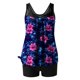 thumbnail image 4 of Traje de baño de dos piezas para mujer, trajes de baño para mujer, traje de baño de dos piezas de moda con estampado y cintura alta para mujer, 4 of 5