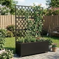 thumbnail image 2 of Jardin Surélevé Galvanisé avec Treillis et Roues, Bac de Plantation Mobile avec Écran d'Intimité, Roulettes Verrouillables et Trous de Drainage, pour Patio Balcon Cour, 2 of 6