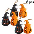 thumbnail image 2 of 6PCS Halloween Lantern Hanging LED Pumpkin Light Pumpkin Lamp for Bar Pub Home, 2 of 10