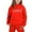 Red, variant on lnmuld Two Piece Outfits Stylish Girls Winter Outfit Set Cozy Printed Hooded Sweatshirt Ensemble for Casual Wear with Easy Care Instructions Solid Color Size:6-7 Years