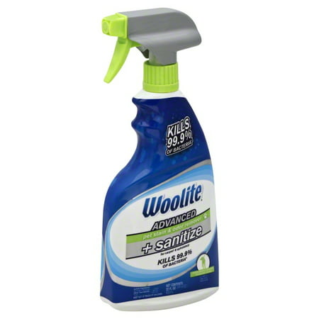 Woolite Advanced Pet Stain & Odor Remover + Sanitize For Carpet & Upholstery, 22.0 FL (Best Shoe Odor Remover)