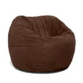 thumbnail image 3 of Jaxx Saxx 3 Foot Round Bean Bag w/ Removable Cover, Chocolate, 3 of 5