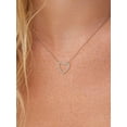 thumbnail image 4 of Suplight 925 Sterling Silver Heart Pendant Necklace CZ Necklace for Women Jewelry Gift, 4 of 8