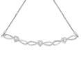 thumbnail image 3 of .925 Sterling Silver Diamond Accent Heart and Infinity 4”-10” Adjustable Bolo Bracelet (I-J Color, I3 Clarity), 3 of 6