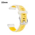 thumbnail image 1 of For Garmin Watch Bands 20mm 22mm Soft Silicone Replacement Strap Two Tone Colorful Sport Wristband For Venu Forerunner Vivoactive Easy Install, 1 of 7