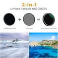 thumbnail image 6 of K&F CONCEPT 82mm Variable ND2-ND32&CPL 2 in 1 Lens filter ND Filter&Circular Polarizing, 6 of 13