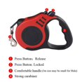 thumbnail image 7 of 3m 5m Dog Leash for Small Dogs Cat Automatic Retractable Durable Nylon Lead Puppy Outdoor Travel Walking Hiking Traction Rope (Black,3M), 7 of 7