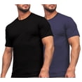 thumbnail image 1 of Paquete de 2 Playeras para Hombre Shendy Vendy Manga Corta Algodon de Cuello Redondo Ajuste Regular Fit, 1 of 5