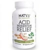 Matys All Natural Acid Indigestion Relief Eases Heartburn & Reflux, 60 Capsules