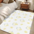 thumbnail image 4 of Yellow Lemon Area Rugs 4'x6', Washable Small Throw Rugs for Office Bathroom, Country Farmhouse Fruits Leaves Summer Indoor Outdoor Rug Non-Slip Low Pile Carpet Runner Reversible Floor Mats, 4 of 8