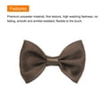 thumbnail image 4 of Unique Bargains 30pcs Dark Brown Bow Ties 1.5"x1" Mini Bowknot for Crafting Little Satin Bows, 4 of 5