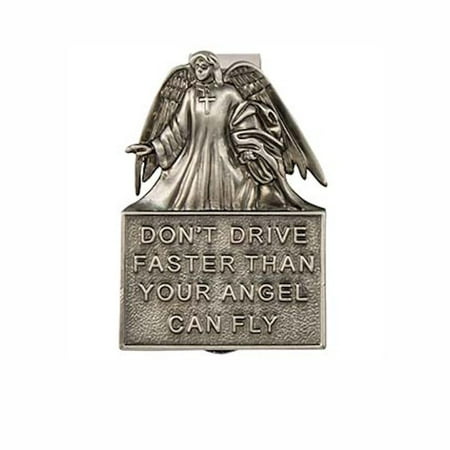 Don't Drive Faster Than Your Angel Flies - Visor Clip