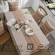 thumbnail image 3 of Nvzi Mantel rústico rectangular de arpillera gruesa de lino y algodón, manteles de mesa impermeables y sin arrugas para cocina y comedor, 55 x 87 pulgadas, 3 of 5